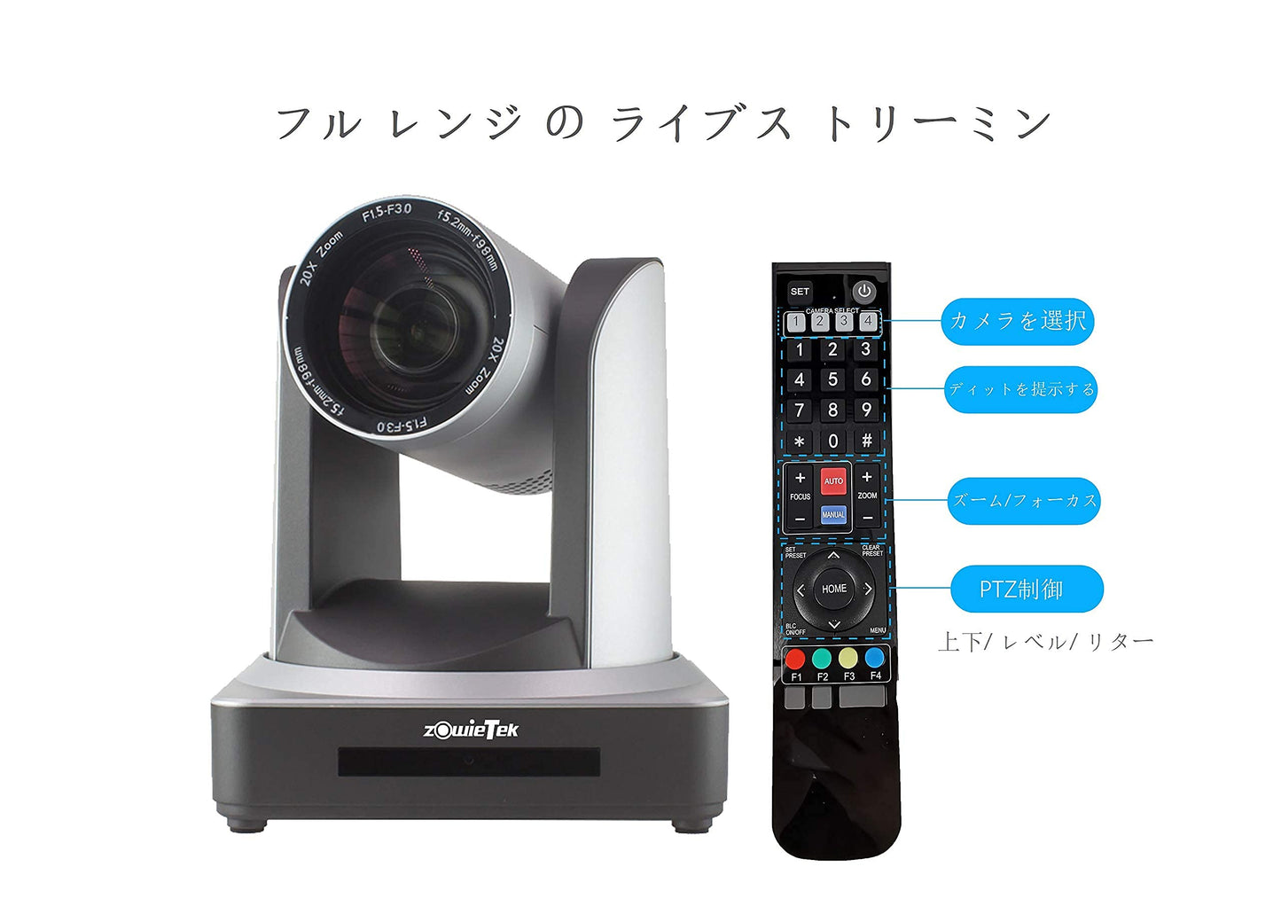 zowietek Pro PTZ Camera PoE 20X Optical Zoom IP Live Streaming Camera with Simultaneous HDMI and 3G-SDI Outputs PTZ IP for Meeting, Church, Events, Teaching