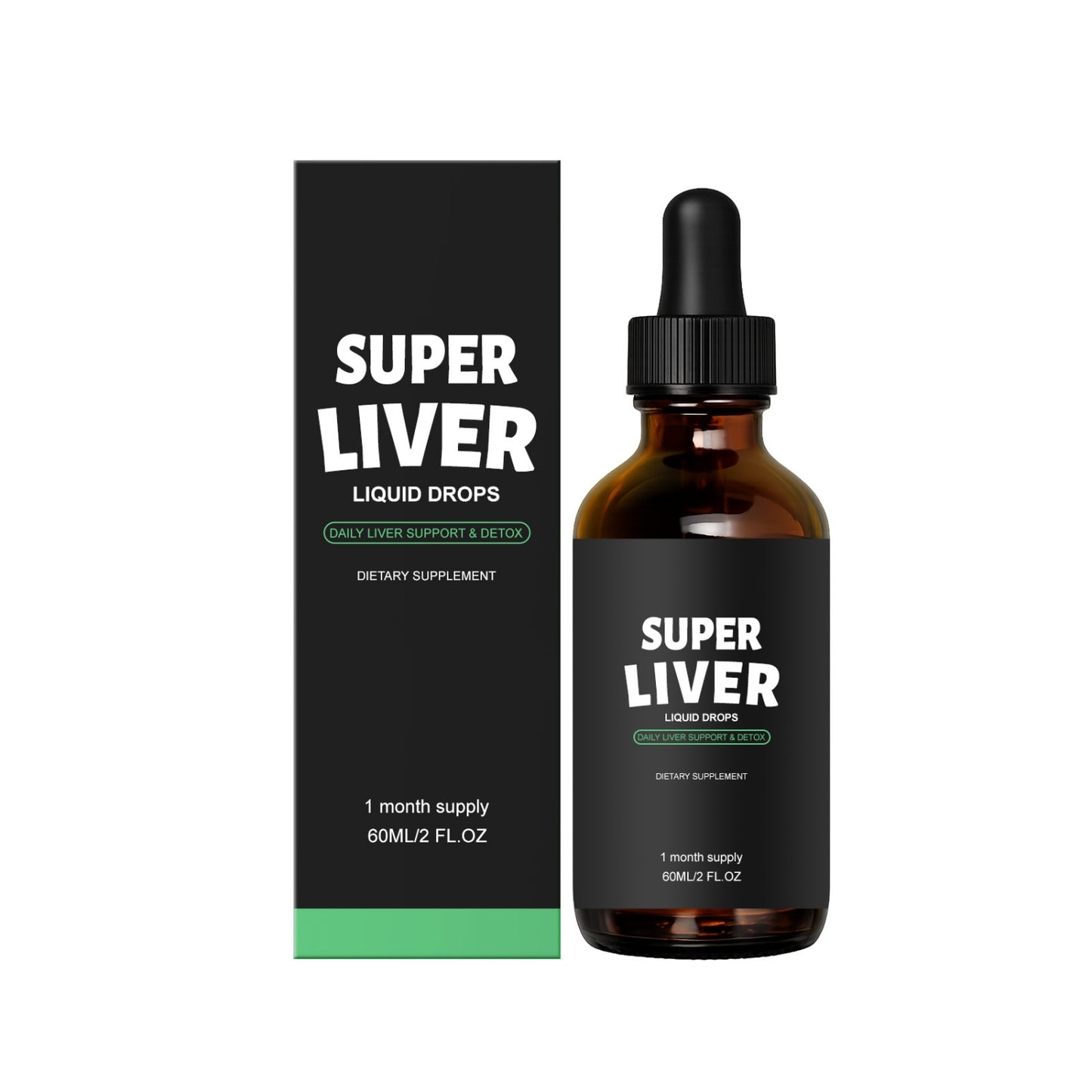 Herbal Liver Detox Supplement 60ml with Dandelion Chicory Milk Thistle Ginger