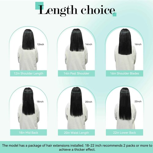 Ukira Medium Brown Hair Extensions Real Human Hair, 22 Inch 120g 7pcs #4 Clip in Hair Extensions, Natural Soft Straight Remy Human Hair Chocolate Brown Clip in Extensions for Women