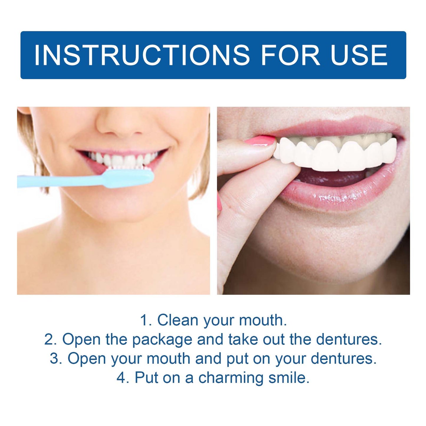 Adjustable Snap-On Resin Dentures for Instant Smile Modification