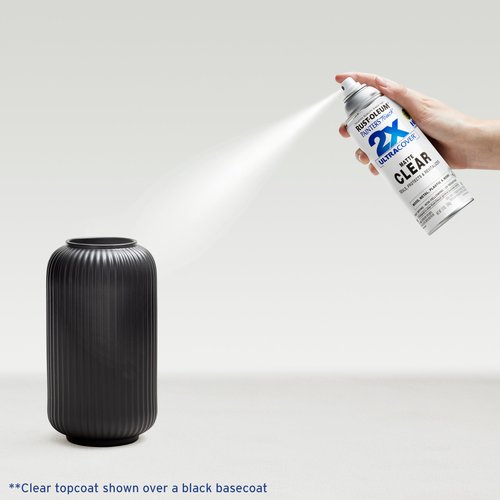 Rust-Oleum 334022 Painter's Touch 2X Ultra Cover Spray Paint, 12 oz, Matte Clear