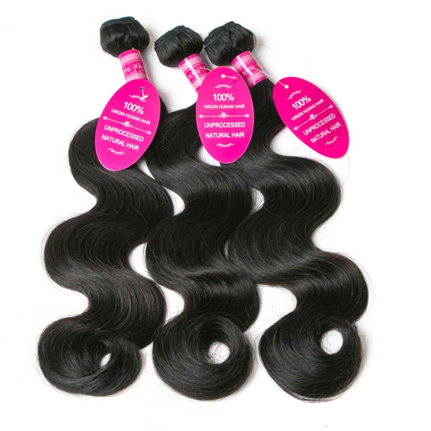 12A Human Hair Bundles 10 12 14 Inch Body Wave Bundles Human Hair 100% Unprocessed Brazilian Virgin Weave 3 Bundle Real Natural Black Wet and Wavy Human Hair Extensions 1B Color for Women