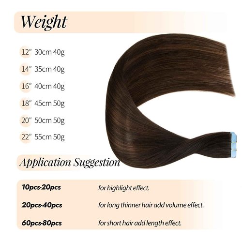 TOZOIE Tape in Hair Extensions Human Hair,20pcs 20 Inch Hair Extensions Real Human Hair Tape in Straight Invisible Tape in Hair Extensions for Women (1BT4P1B, 20 Inch)
