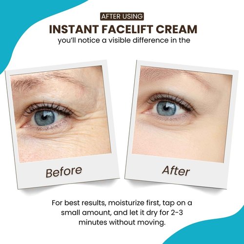 Instantly Ageless - Instant Face Lift Cream - Skin Care for Anti Aging face cream - Wrinkle Tightener - Instant Under Eye Bags Remover - Facelift in a Box of 25 Vials
