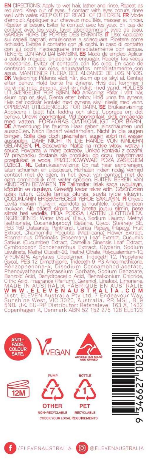 ELEVEN AUSTRALIA I Want Body Volume Shampoo for Women & Men - Volumizing & Thickening Shampoo for Fine Thin Hair, Adds Fullness & Thickness, Sulfate-Free Formula for Lightweight Hair - 32.5 fl oz