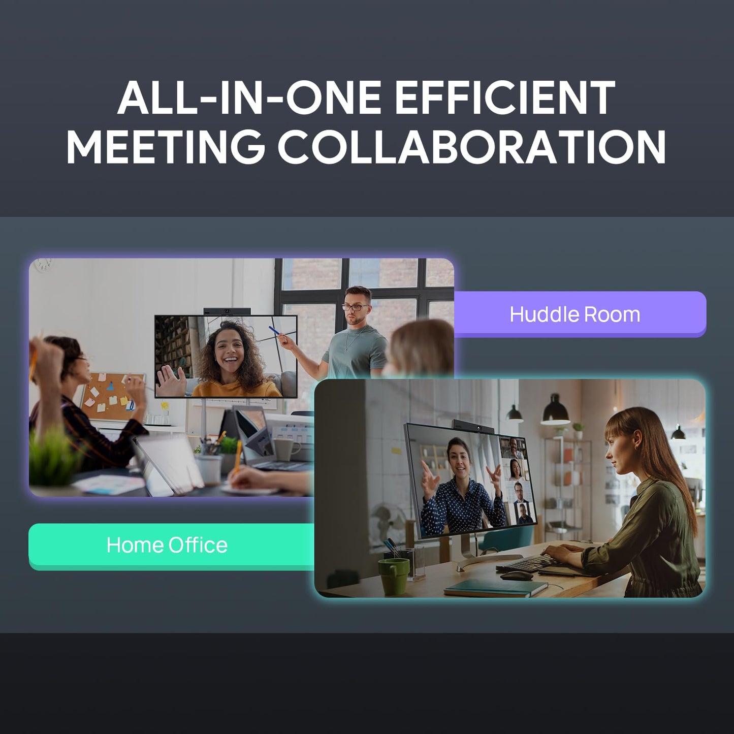 Yealink Video Conference Camera, 4K Webcam, 120° Ai Auto Framing, 8 Microphone Arrays & Speaker Tracking, Ai Noise Cancellation Teams Certified, Meetingbar A10 All-in-one Conference Room Camera System