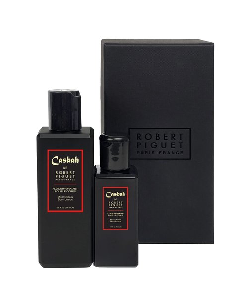 Robert Piguet Casbah Body Lotion Gift Set - Woody Oriental Scent with Notes of Pepper, Incense & Cedar - Made in France