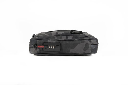 DIME BAGS Smell-proof Boss with Lock Padded Pouch with Activated Carbon Technology | 3-Digit Combo Lock | Low-Profile, Sleek Design (10 Inch, Camo)