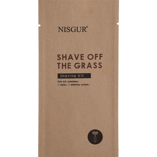 Men's Disposable Shaving Cream and Razor Kit Kraft Paper Individually Wrapped 100 PCS Hotel Shaving Kit Hotel Supplies and Toiletries Bulk