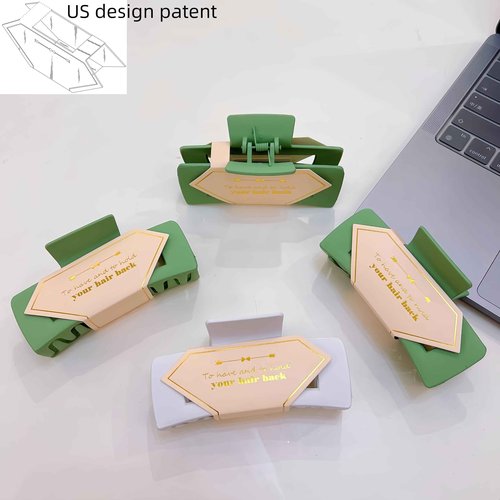 Tethzeng Bridesmaid Scrunchies Proposal Gifts Bachelorette Hair Claws Clips Girls heart sunglasses for Wedding Party Favors (40, White&Sage Green box)