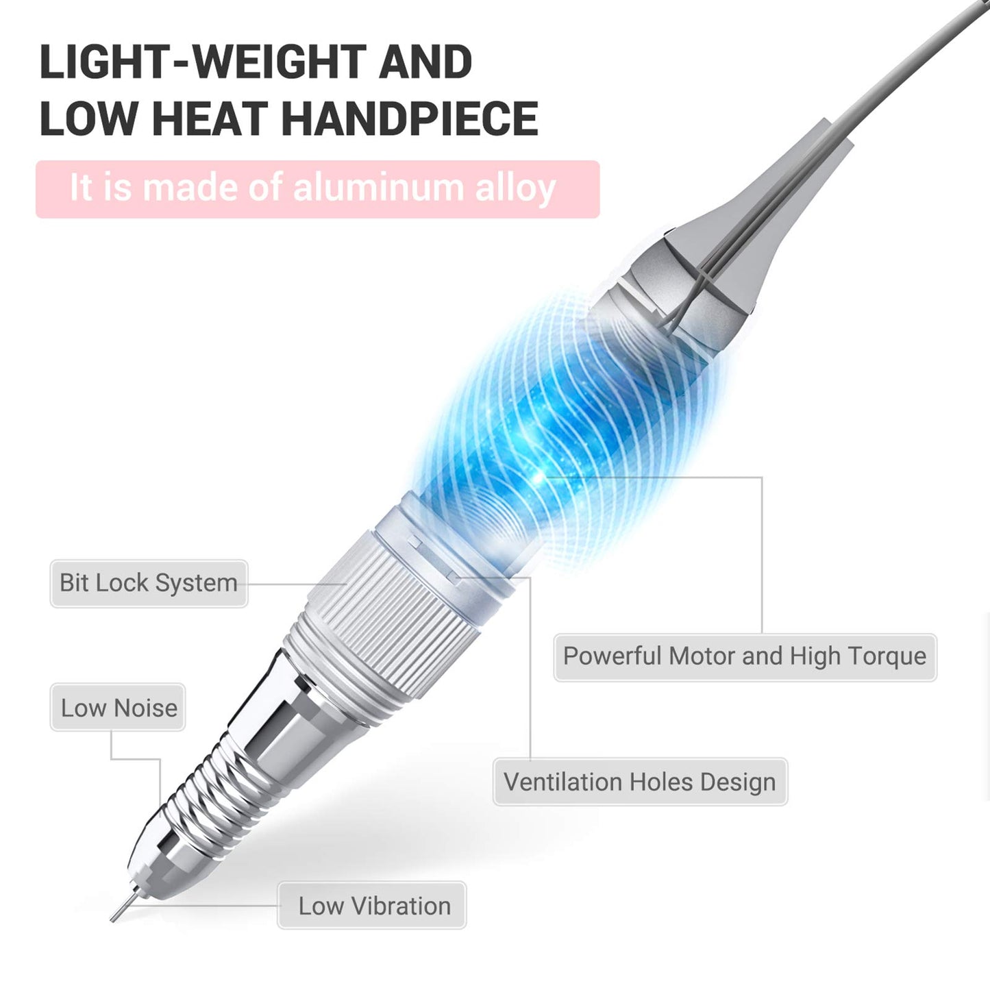 MelodySusie 30000 RPM Professional Nail Drill Scarlet SC320I, Nail Dust Collector,Portable Vacuum Fan Dust Collector for Beginner