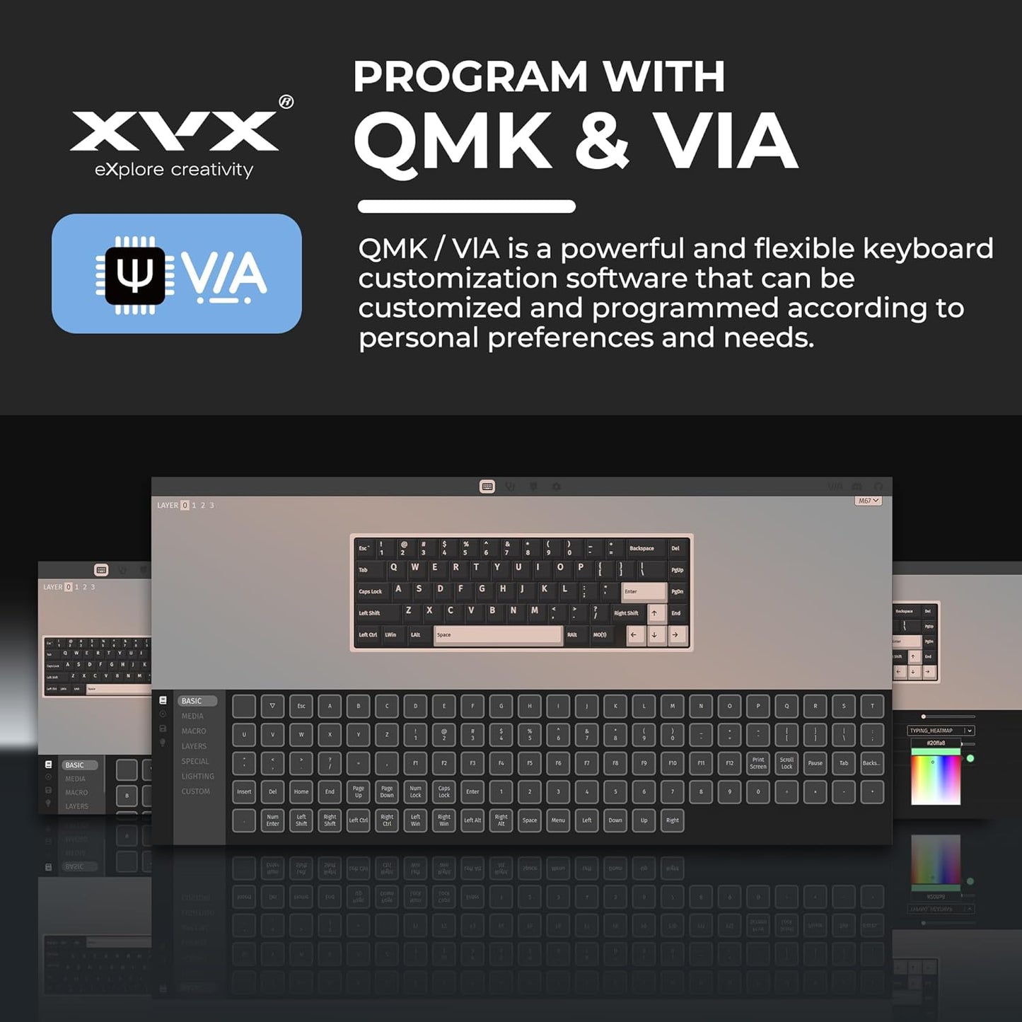 XVX M67 60% Keyboard and Crystal Jelly Keycaps