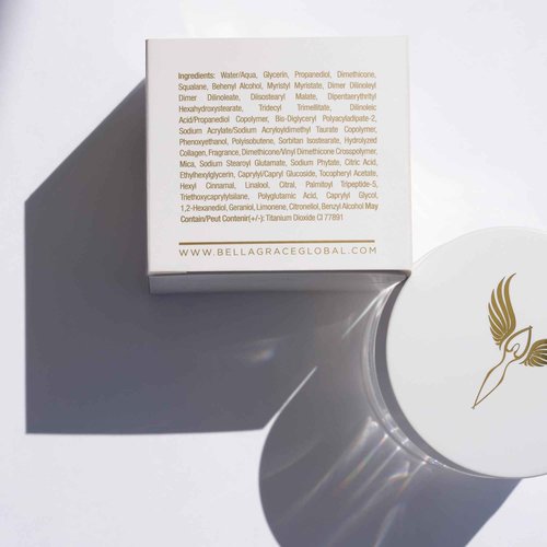 Bella Grace Collagen Plumping Face Moisturizer, Hydrating Skin Care Daily Moisturizer Face Cream with Peptides, Squalane, Polyglutamic Acid, Plumps, Nourishes, Supports Fine Lines, Wrinkles, 1.7 fl oz