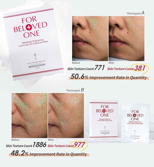 For Beloved One Melasleep Brightening Lumi's Key Bio-Cellulose Mask(Pack of 3)