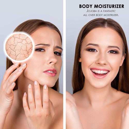 Soapeauty Golden Jojoba Oil | 100% Pure & Natural | Unrefined, Cold Pressed, Hexane Free | Moisturizing Oil for Skin, Face, Hair & Nails | 7 Lb