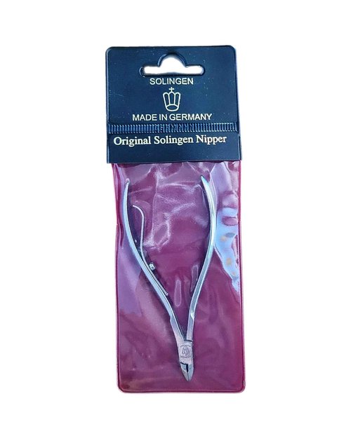 Solingen Cuticle Nippers sold by Ahglow. Full Jaw Crown Nippers (7mm cutting edge) that are 4" (10cm) long. Manicure, pedicure, professional nail care product. Made in Germany