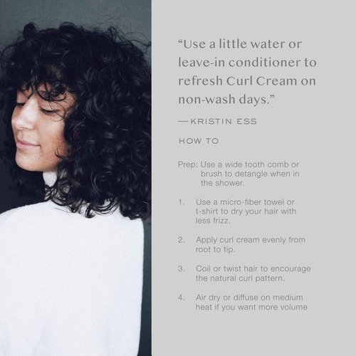 Kristin Ess Hair Ultra Light Curl Defining Cream - Avocado Oil + Castor Oil - Frizz Control + Hair Smoothing, Hydrating, Moisturizing, Soft Finish, Shine Enhancing, Vegan, 6.7 fl oz (Pack of 2)