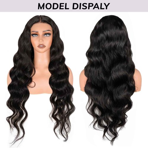 Looxey 6x5 Lace Front Wig Human Hair Wig for Women 210% Density Body Wave Wear and Go Glueless Wigs Pre Plucked Pre Cut Lace Wigs Pre Bleached Tiny Knots Wig 24 Inch