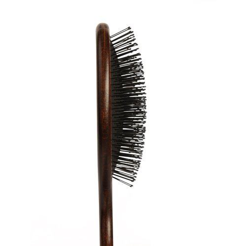 BUR BUR The Mermaid Brush - Wet Detangling Hair Brush | With Wooden Handle and Fexible Nylon Bristles | Scalp Massaging, Detangling