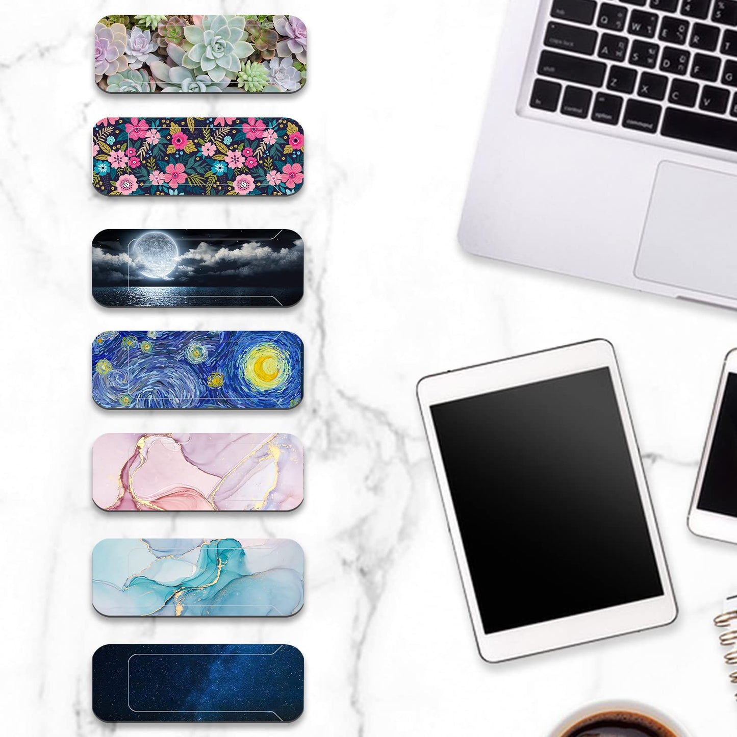 ZYAOTWQZ Webcam cover, 3 pieces, laptop camera cover, privacy shielding capacity is twice as big as the traditional, suitable for computer mobile phones, laptops, tablets and so on (American flag)