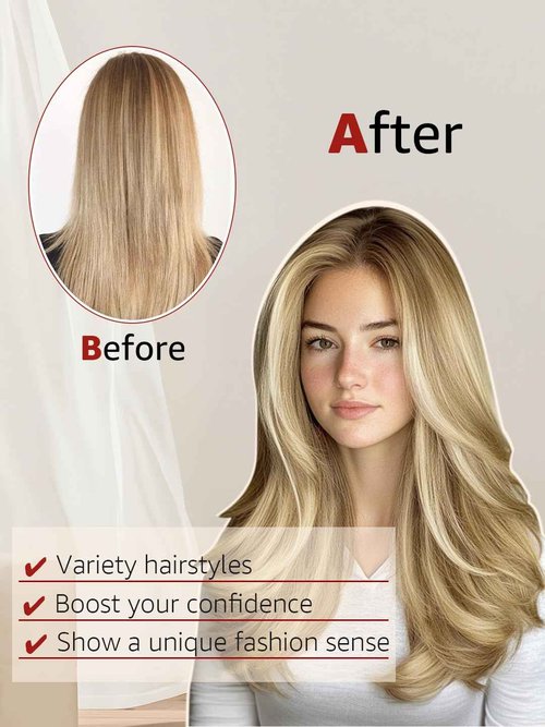 SAFIRENY Clip in Hair Extensions Real Human Hair Double Weft Balayage Color Walnut Brown To Ash Brown And Golden Blonde,Clip in Hair Extensions,16 Inch 100g,6pcs Per Set With 18 Clips(#3/8/22,16")