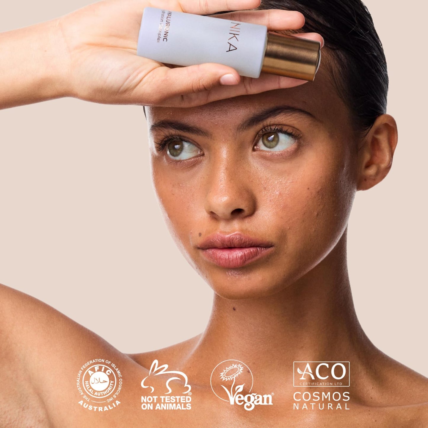 INIKA Hyaluronic Hydration Complex | Clinically Proven. 100% Natural. Lightweight, Oil-Free Serum Boosts Hydration, Protects Skin Barrier and Minimizes Fine Lines + Wrinkles. 30mL