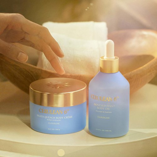 CERULEAN 6° Cloudline Body Oil - Our body oil is developed with essential fragrance oils and infused with vitamin E and elder flower extract to enrich the senses and reinvigorate the skin.
