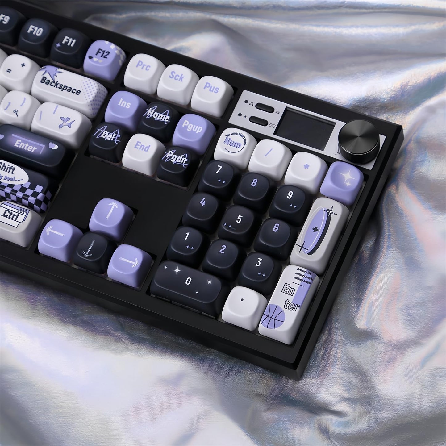 ZMX GMK104 Mechanical Keyboard Kit with Screen&Knob,VIA Programmable Hot Swap Gasket Mounted PCB Custom RGB Barebones Keyboard Wireless BT5.0/2.4GHz/USB-C Wired 100% Full Size Gaming DIY Kit (Black)