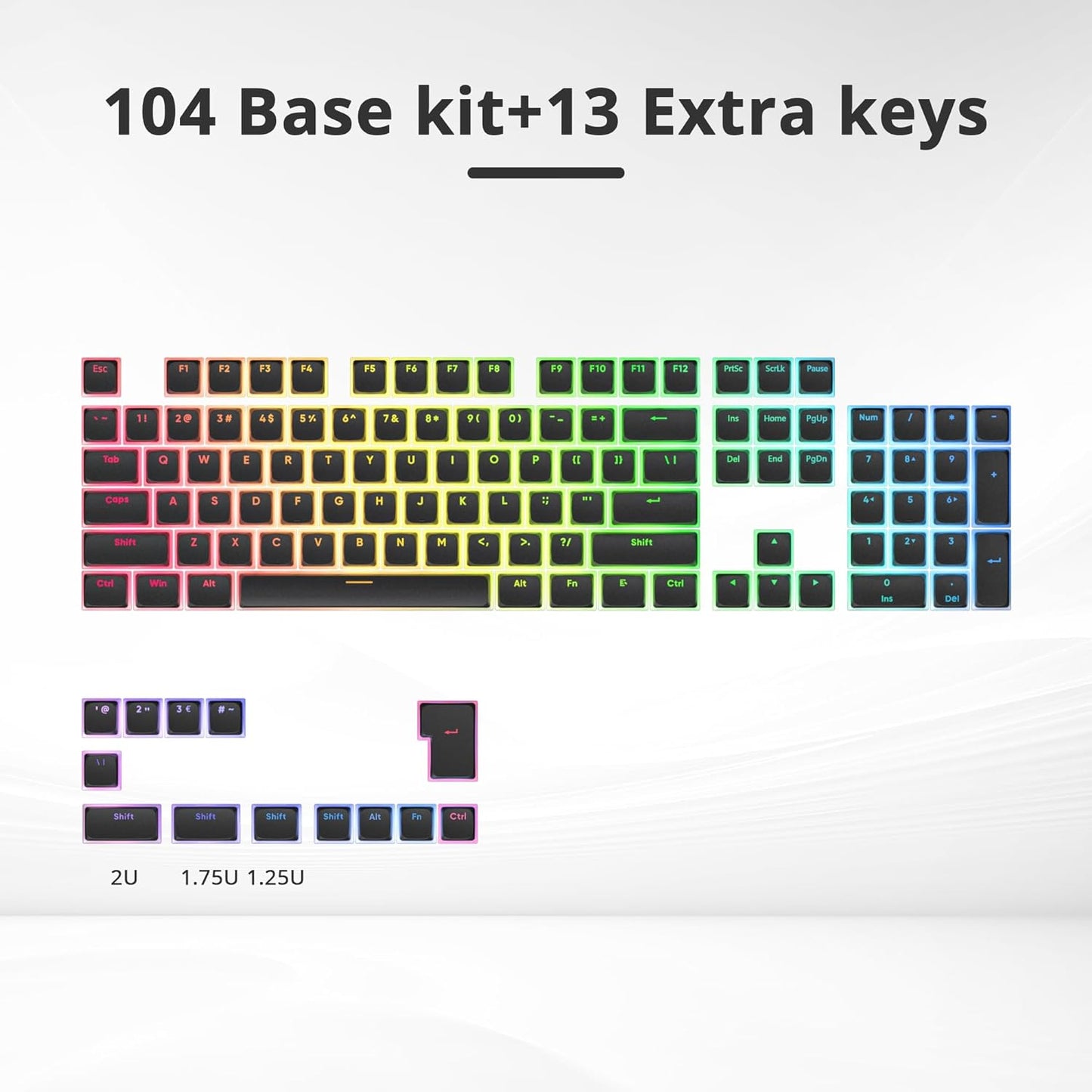 133 Keys PBT Keycap XDA Profile Keycaps Dye-Sublimation Custom Keycaps for MX Switches 60% 75% 100% Mechanical Gaming Keyboards(Caramel Bear)