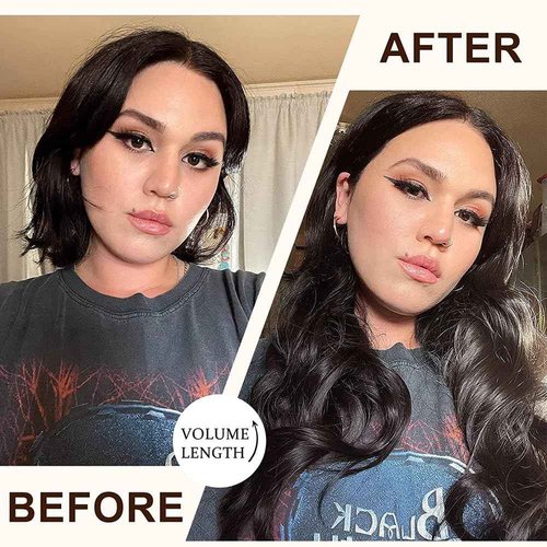 Niawigs Seamless Clip Ins Human Hair Clip In Extensions for Black Women Body Wave Real Human Hair PU Invisible Clip On Hair Extensions 7pcs Set 20 Inche 120 Gram