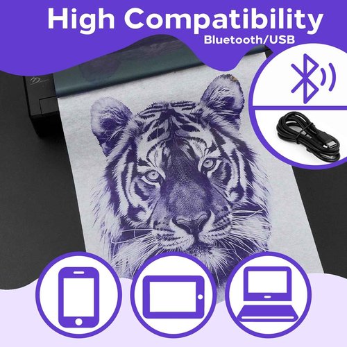 Usiriy Tattoo Stencil Printer Portable Tattoo Stencil Transfer Machine Copier Thermal Tattoo Copier Machine Mini Tattoo Printer