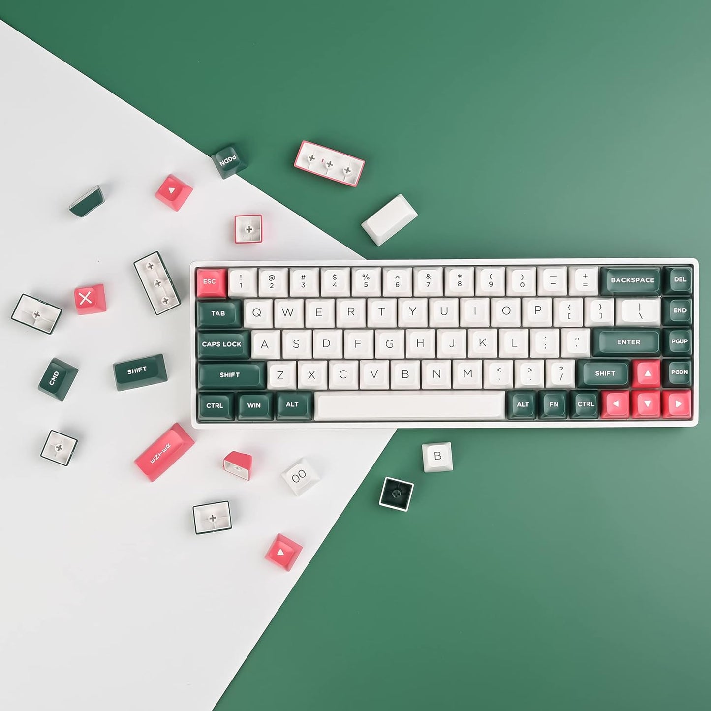 133 Keys PBT Keycap XDA Profile Keycaps Dye-Sublimation Custom Keycaps for MX Switches 60% 75% 100% Mechanical Gaming Keyboards(Caramel Bear)