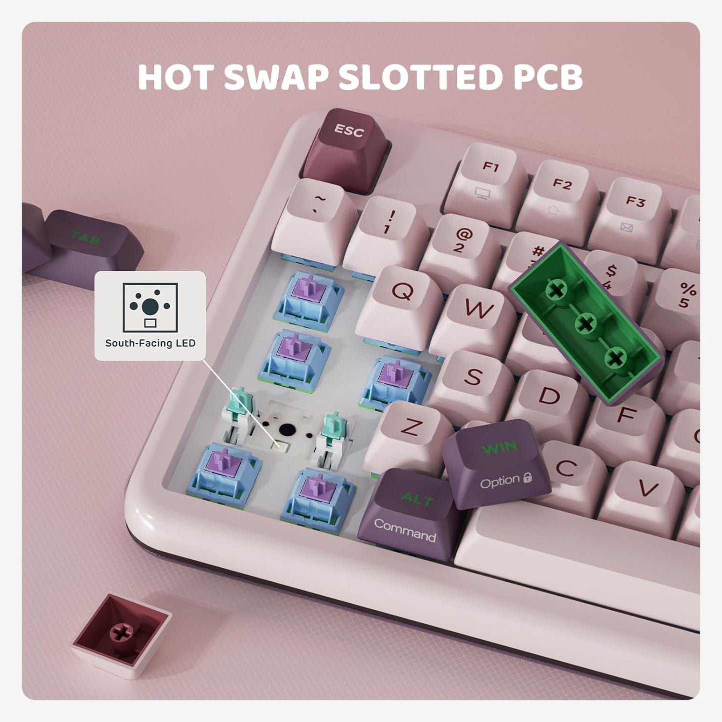 Z98 Creamy Keyboard, Wireless Mechanical Keyboard with Smart Display & Knob, Tri-Mode Connection