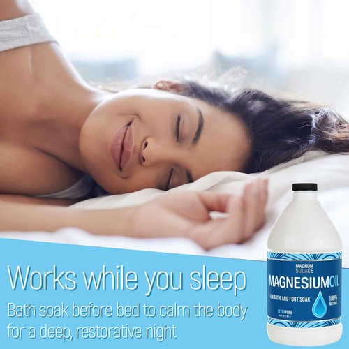Pure Magnesium Bath Flakes & Magnesium Oil - 100% Natural Relief (3 Item Bundle)