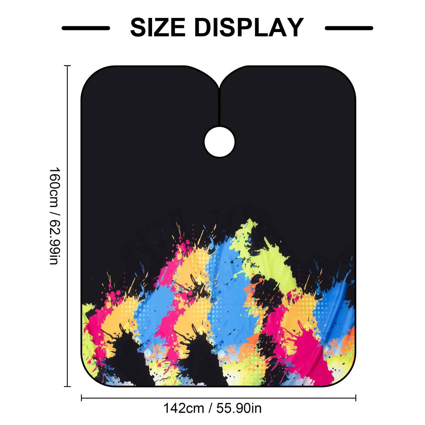 Professional Salon Cape Polyester Barber Cape Hair Cut Capes,54”x62” (Colorful, 5 Pack)