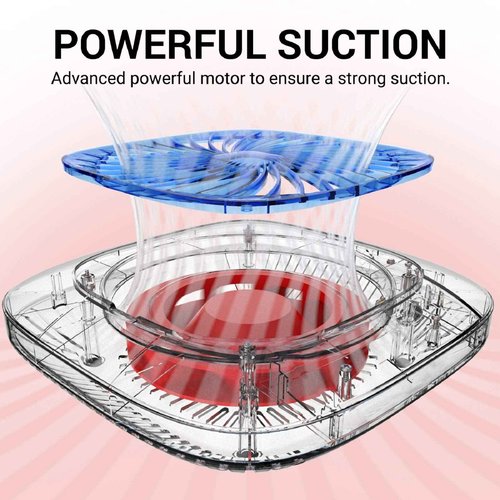 MelodySusie Nail Dust Collector with Reusable Filter with Natural Eyelashes 7 Pairs N02