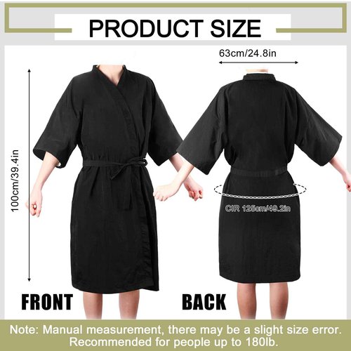 Toulite 20 Pcs Salon Robes black Salon Smocks for Clients Hair Client Gown Cape for Men Women(Classic)