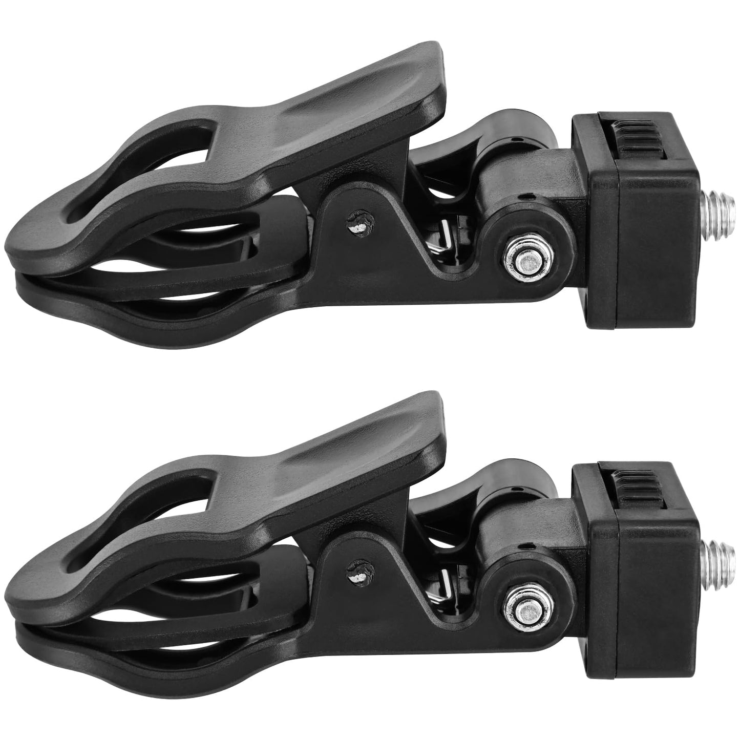 Yeebline Monitor Camera Mount Clip, 2 Pack Monitor Camera Mount Clamp Selfie Light Ring Light Clip with 1/4 Screw Connector, Screen LCD Display Top Fill Light Flash Stand Webcam Holder for Phone