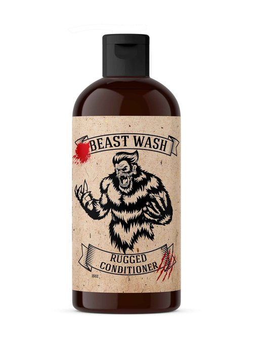 Johnny Slicks Beast Shower Set - Supports Clean & Hydrated Skin - Organic Samppoo, Conditioner & Body Wash- Rugged Scent - 3 Piece Set