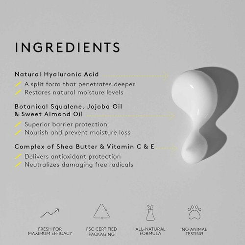 NUORI Vital Facial Cream | Hydrating Face Cream, Antioxidant Protection, All Natural, 30 ml / 1 fl oz