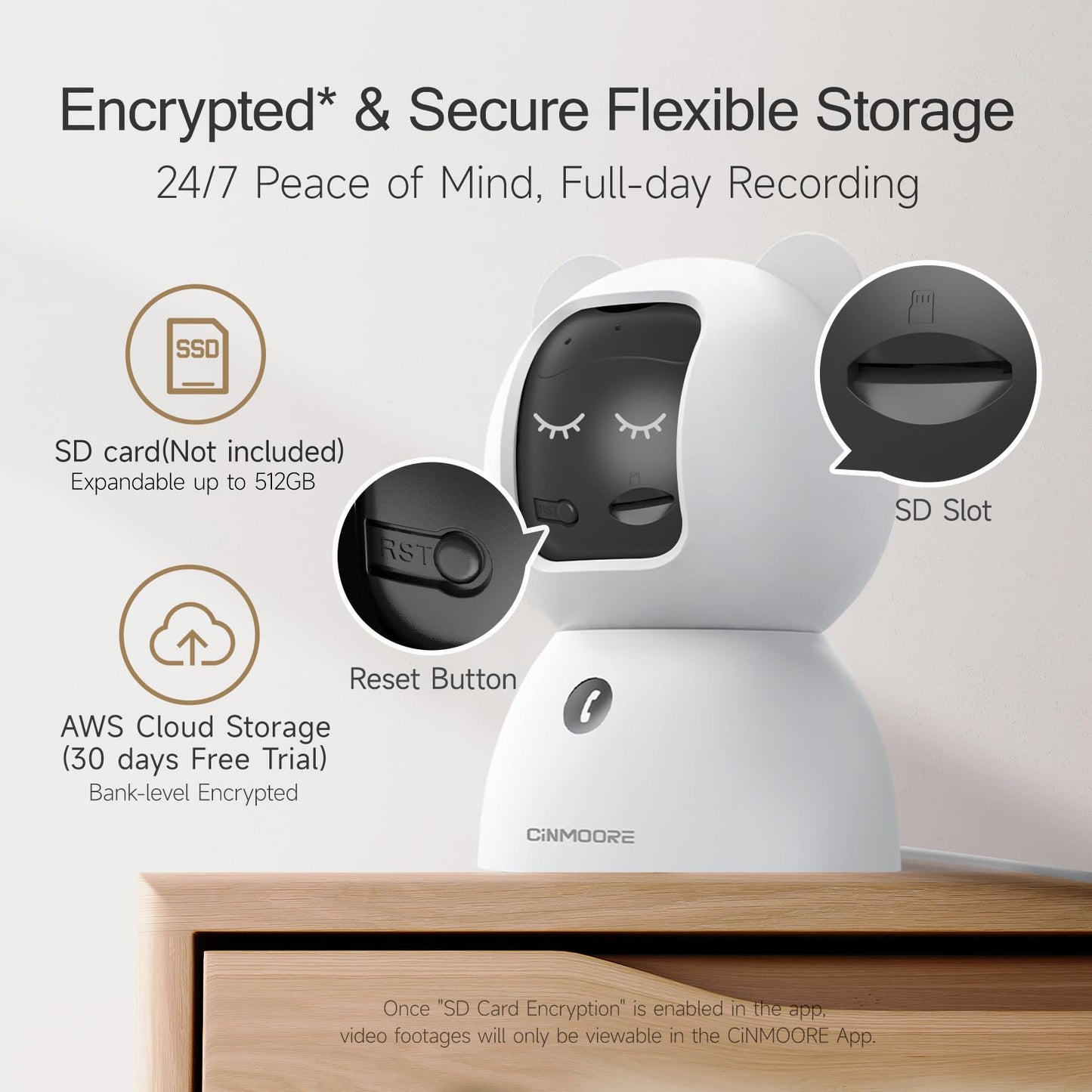2.5K Security Camera Indoor, Non-Subscription AI Person/Pet/Cry Detection, 4MP Pet/Dog/Cat Camera w/Phone App, Pan Tilt 2.4GHz WiFi Cameras for Home Security, IR Night Vision, Full Duplex 2-Way Audio