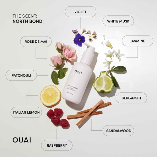 OUAI Anti-Frizz Bundle - Fine Hair Crème, Shampoo & Conditioner Set (3 Count)
