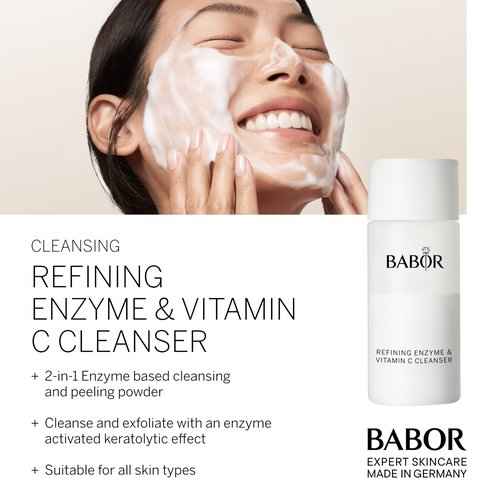 BABOR Soothing Rose Toner & Refining Enzyme Vitamin C Cleanser Bundle