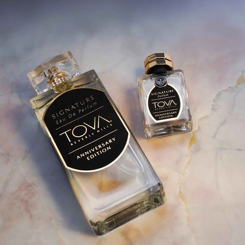 Tova Signature Anniversary Fragrance Set – Fresh Woody Scent – Long-Lasting Eau de Parfum for Women – Bergamot Jasmine Musk – USA-Made & Cruelty-Free – 3.4 fl oz + 0.5 fl oz
