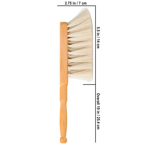 Redecker Goat Hair Dust Brush with Waxed Beechwood Handle, Small, 9-7/8-Inches