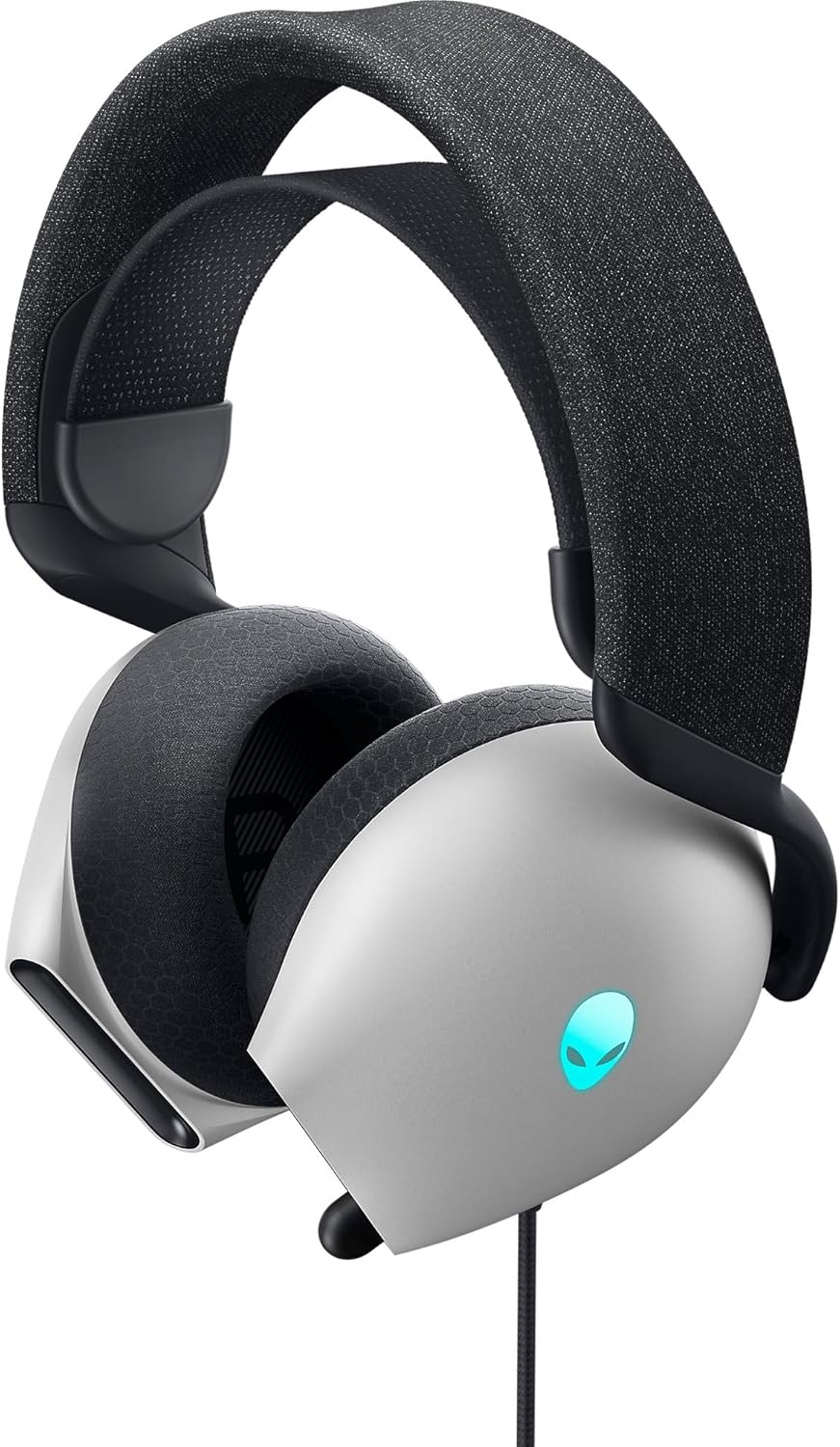 Alienware AW520H Wired Gaming Headset - Dolby Atmos, Unidirectional, AlienFX 16.8 Million RGB Colors, Microphone Mute, Volume On-headset Controls, 40mm Hi-Res Certified - Dark Side of the Moon