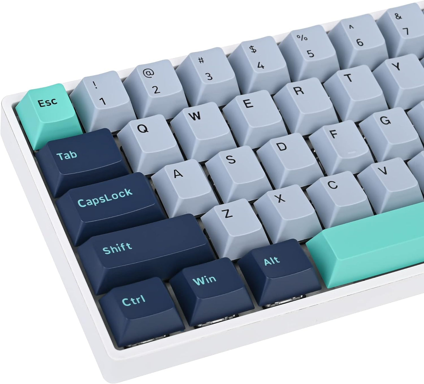 61 PBT Game keycap, 60% Backlight with Key Puller OEM Configuration American Layout, 87/104 Mechanical Keyboard (no Keyboard) (Ahris)