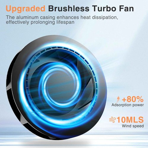 Rechargeable Nail Dust Collector, 10-Gear Powerful Cordless Nail Fan Dust Collector for Nails Vacuum Duster Professional Dust Collector for Nail Tech