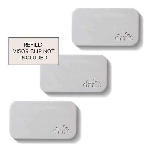 Drift Car Air Freshener - The Original Stone Air Freshener - Car Odor Eliminator - Long Lasting Scent - Metal Clip - Essential Oils - Clean Ingredients - Variety 3 Pack Refill - NO CLIP INCLUDED