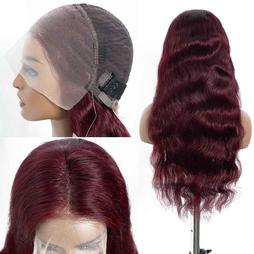 QUEEN VIRGIN REMY QVR 13x4 Lace Front Wigs Human Hair Body Wave 150% Density Natural Wavy Frontal Wigs for Black Women 100% Human Hair Pre Plucked with Baby Hair